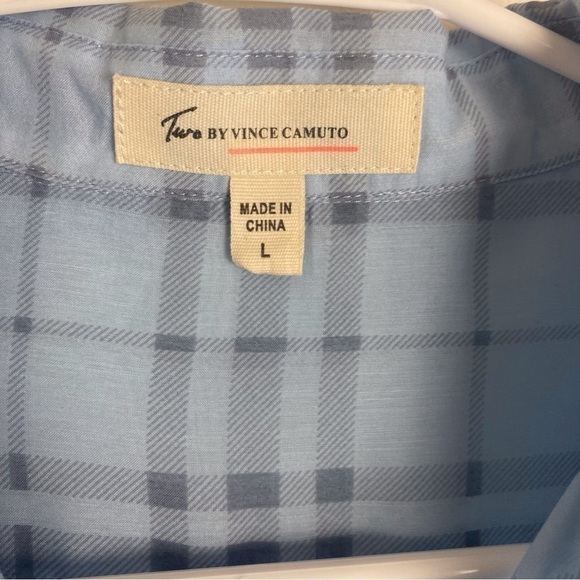 Two by Vince Camuto Ombré Plaid Button Front Shirt - Picture 6 of 13